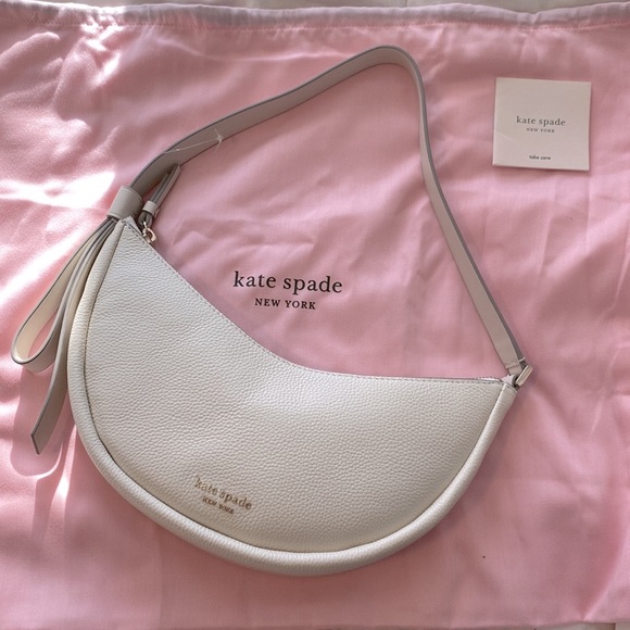 kate spade Handbags - Kate Spade white smile small shoulder bag purse